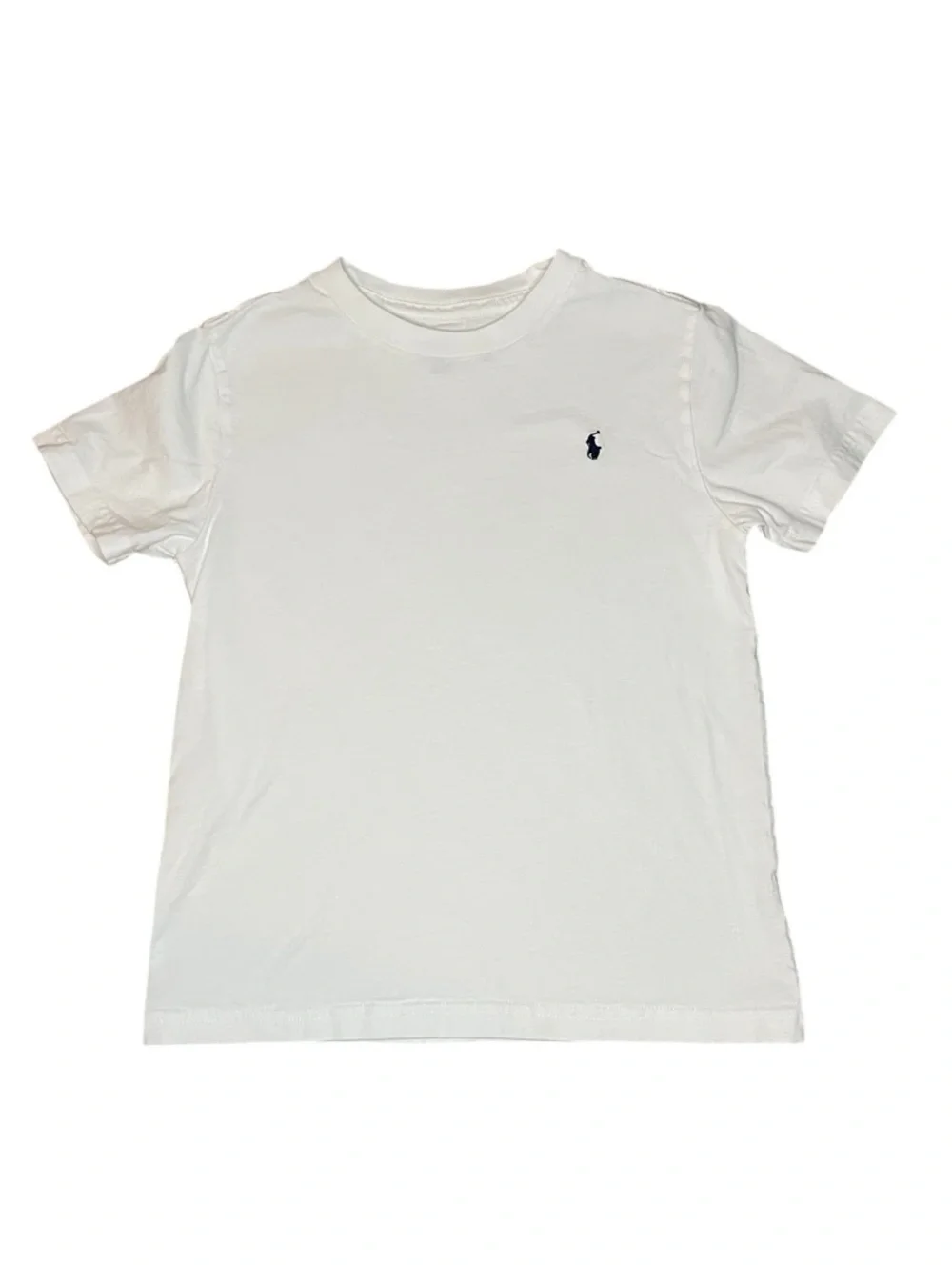 Ralph Lauren White Tee with Navy Polo Pony